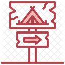 Campsite Direction  Icon