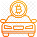 Car Bitcoin Asset Icon