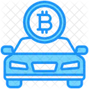 Car Bitcoin Asset Icon