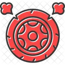 Wheel Rubber Car Icon