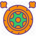 Wheel Rubber Car Icon