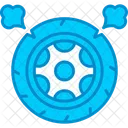 Wheel Rubber Car Icon