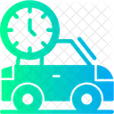Car With Clock Icon