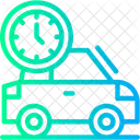 Car With Clock Icon