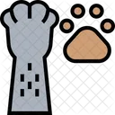 Cat Pawprints Cat Foot Dog Pawprints Icon