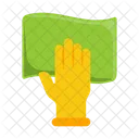 Cleaning Cloth Plastic Gloves Icon