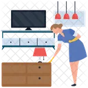 Cleaning Room Cleaning Hotel Room Icon