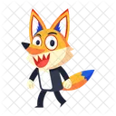 Clever Dhole Dog Canine Icon
