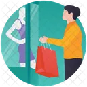 Clothes Shopping Buy Clothes Dress Display Icon