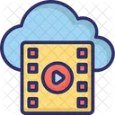 Cloud Media Media Storage Cloud Multimedia Icon