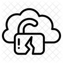 Cloud Security Breach Security Breach Icon