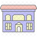 Colonial Architecture Lineal Color Icon Icon