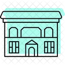 Colonial Architecture Color Shadow Thinline Icon Icon