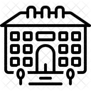 Colonial House Contour Icon
