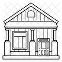Log Cabin House Architecture Icon
