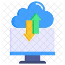 Computer Transfer Cloud Computing Icon