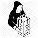 Computer Security Breach  Icon