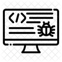 Computer Web Page Bug  Icon