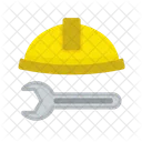 Construction Tools Helmet Icon