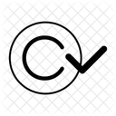 Copyright Checkmark Icon