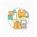 Moving Service Cost Of The Move Costing Icon