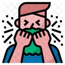 Cover Coughs And Sneezes Practice Respiratory Hygiene Sick Icon