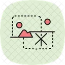 Cover Cropping Symbol Cover Cropping Icon