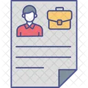 Cover Portfolio Curriculum Vitae Icon