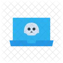 Cyber Attack Hacking Security Breach Icon