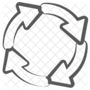 Cycle Arrows Circular Arrows Rotate Icon