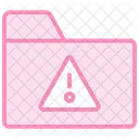 Data Breach Alert Duotone Line Icon Icon