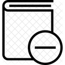 Book Cover Minus Delete Book Delete File Icon