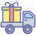 Delivery Van Shipping Truck Cargo Icon