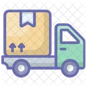 Delivery Van Shipping Truck Cargo Icon