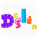Design Word  Icon