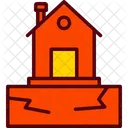 Disaster House Insurance Icon