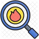 Disaster Magnifying Glass Search Icon