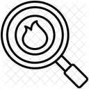 Disaster Magnifying Glass Search Icon