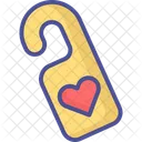 Door Hanger Door Tag Heart Knob Icon