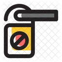 Door Hanger Do Not Disturb Hotel Icon