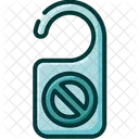 Door Hanger Hotel Do Not Disturb Icon