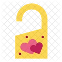 Honeymoon Door Knob Heart Icon