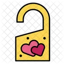 Honeymoon Door Knob Heart Icon