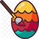 Easter Egg Cultures Decoration Icon