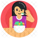 Eating Meal Eating Salad Eating Snacks Icon