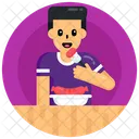 Food Eating Sausage Foodie Icon
