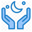 Eid Chand Pray Hand Icon