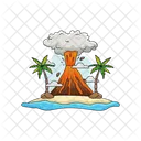 Eruption Volcano Disaster Icon