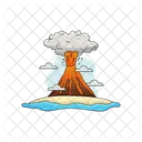 Eruption Volcano Disaster Icon