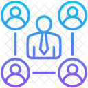 Facilitator Leadership Relationship Icon
